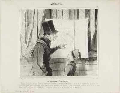 Zeměpisné šátky od Honoré Daumier