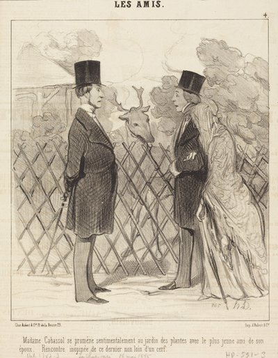 Paní Cabassolová se prochází... od Honoré Daumier
