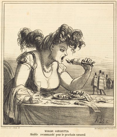Madame Gargantua od Honoré Daumier