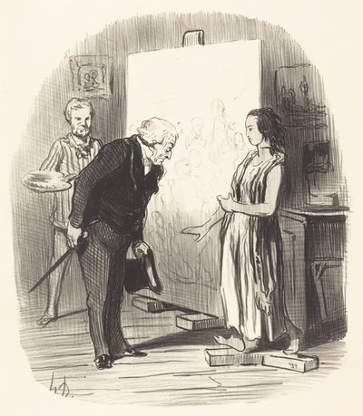 Paní, mám tu čest! od Honoré Daumier