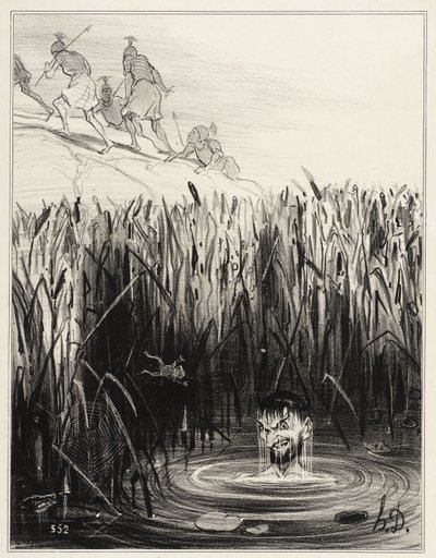 Marius v Minturnách od Honoré Daumier