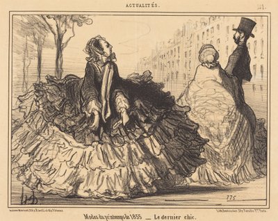 Jarní móda roku 1855 od Honoré Daumier