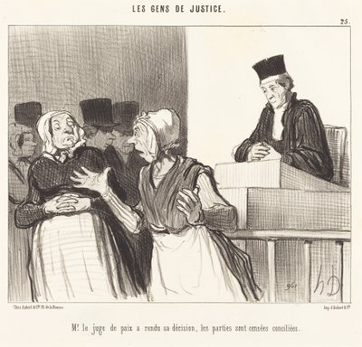 Pan smírčí soudce učinil své rozhodnutí... od Honoré Daumier
