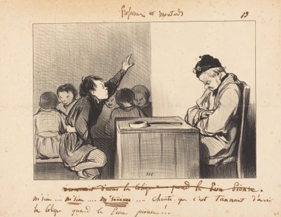 Pane... jak je protivné mít koliku, když... od Honoré Daumier