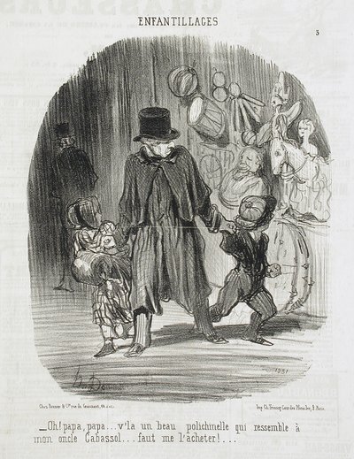 Ach! Tati, tati... tam je krásný Polichinelle... od Honoré Daumier