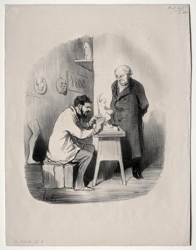 Umělci, deska 2: Jednou mě musíte tímto způsobem modelovat od Honoré Daumier