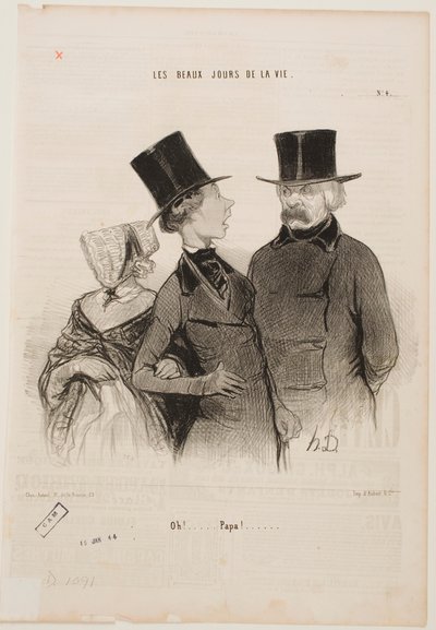Jejda... Tatínku!... od Honoré Daumier