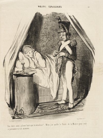 Ano, drahá přítelkyně, žárlivý, jak jen budeš chtít!... od Honoré Daumier
