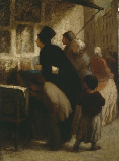 Mimo tisk? Prodejna, kolem 1860-1863 od Honoré Daumier