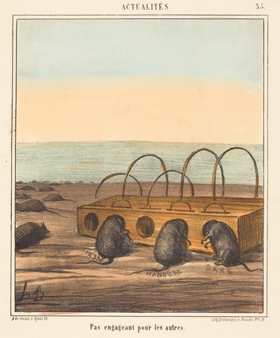 Nicht einladend für die anderen od Honoré Daumier
