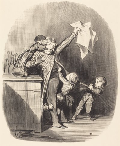 Radosti otcovství od Honoré Daumier