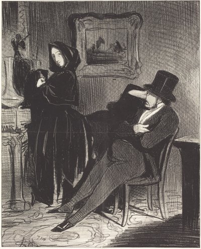 Častěji, než tě doprovodím... na bál... od Honoré Daumier