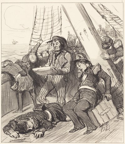 Několik příslušníků Národní gardy, kteří ani nenapadlo... od Honoré Daumier
