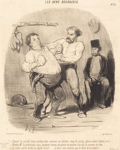 Když ve společnosti budete chtít přijmout... skleničku... od Honoré Daumier