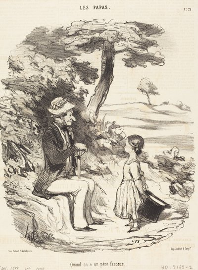 Když má člověk žertovného otce od Honoré Daumier