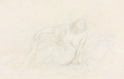 Ležící žena opřená o paži (verze) od Honoré Daumier