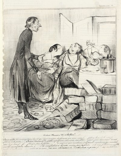 Robert Macaire, prodejce Biblí od Honoré Daumier
