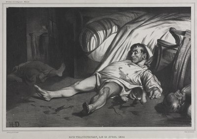 Rue Transnonain, 15. dubna 1834 od Honoré Daumier