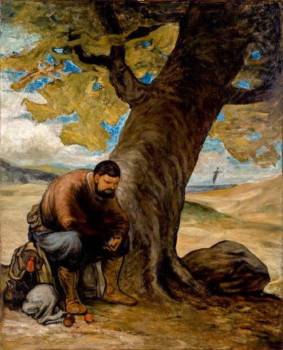 Sancho Pansa odpočívá pod stromem od Honoré Daumier