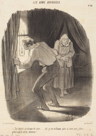 Šest stupňů pod nulou... od Honoré Daumier