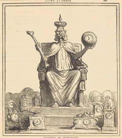 Nástupce Karla Velikého od Honoré Daumier