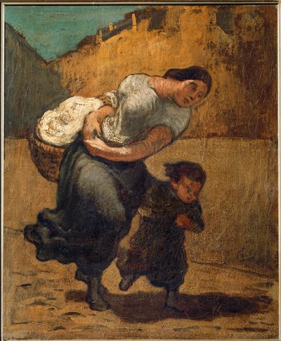 Břemeno ... (olej na plátně) od Honoré Daumier