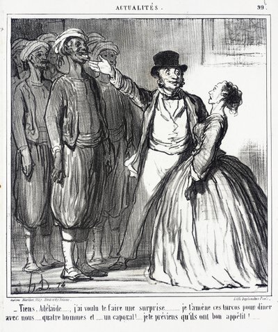 Podívej, Adélaïde... chtěl jsem tě překvapit... od Honoré Daumier