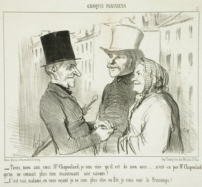 "Hle, příteli, zde je pan Chapoulard..." od Honoré Daumier