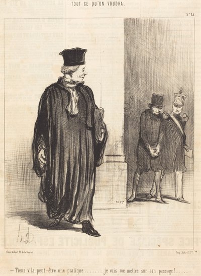 Hele, možná zákazník od Honoré Daumier