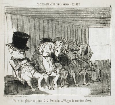 Výletní vlak z Paříže do Saint-Germain... od Honoré Daumier
