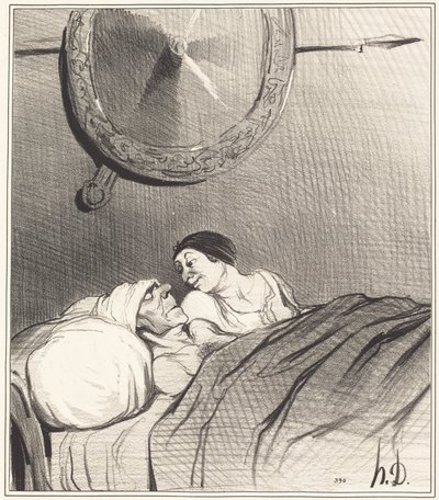 Odysseus a Penelope od Honoré Daumier