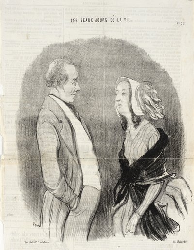 Umělcovo zasnoubení od Honoré Daumier