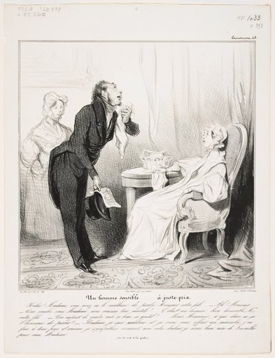 Citlivý muž (Caricaturana 43) od Honoré Daumier