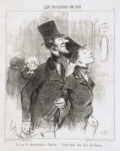 Den dobročinného představení! od Honoré Daumier