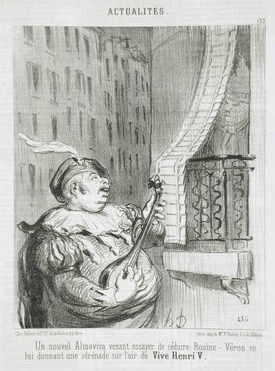 Nový Almaviva... od Honoré Daumier