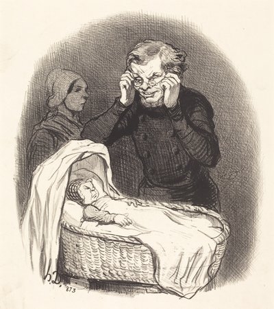 Šťastný otec od Honoré Daumier