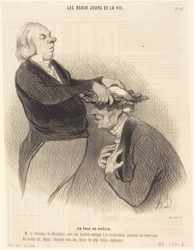 Cena za poezii od Honoré Daumier