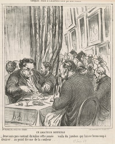 Obtížný amatér od Honoré Daumier