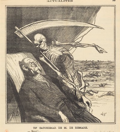 Noční můra pana Bismarcka od Honoré Daumier