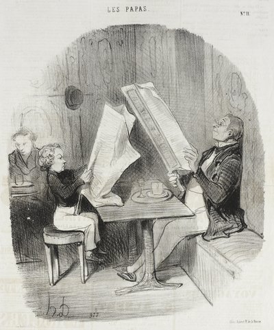 Dítě, které se pobaví málem. Le Constitutionnel mu vystačí na celý večer od Honoré Daumier