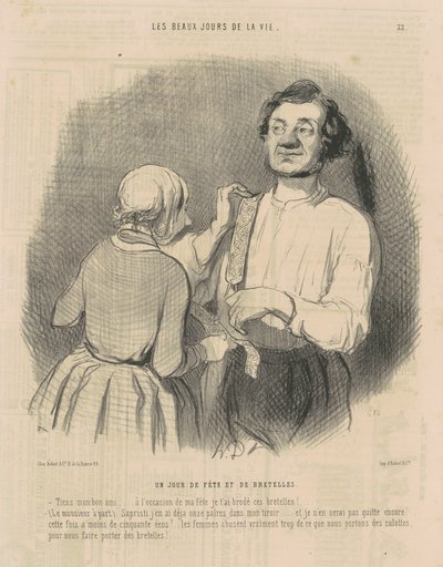 Den oslav a rovnátek od Honoré Daumier