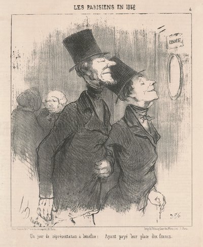 Den dobročinného představení od Honoré Daumier