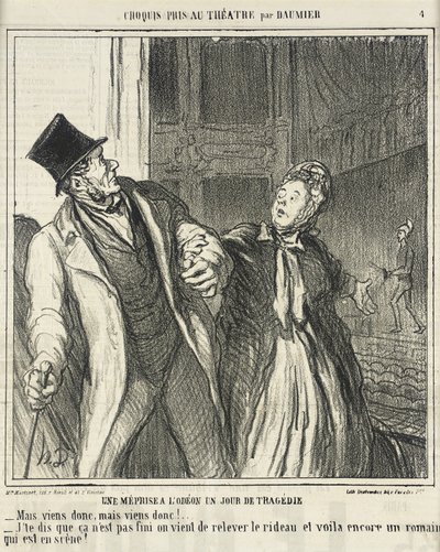 Nedorozumění v Odéonu... od Honoré Daumier