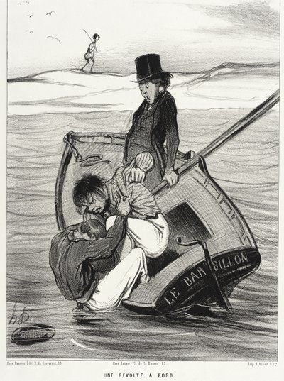 Vzpoura na palubě od Honoré Daumier