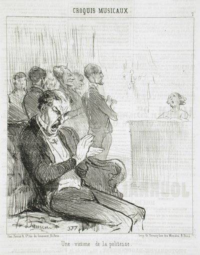 Oběť zdvořilosti od Honoré Daumier
