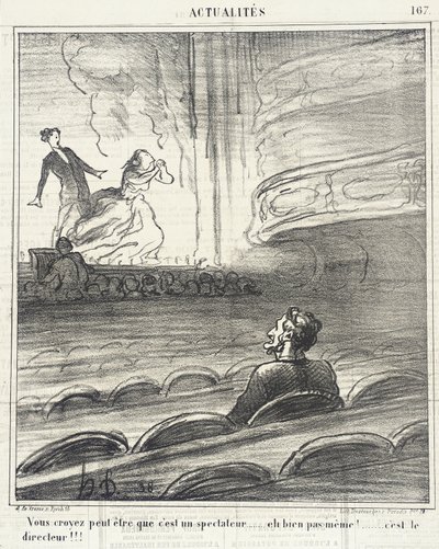 Myslíte si... že je to divák... od Honoré Daumier