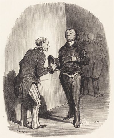 Pohled do ministerské předsálí... od Honoré Daumier