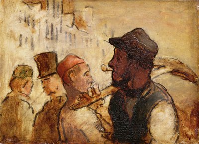 Dělníci na ulici od Honoré Daumier