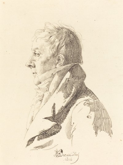 Portrét muže od Honore Jean Dubois Duperray
