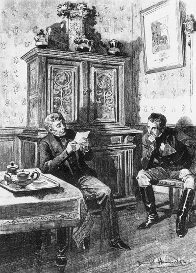 Ilustrace Daniel Hernandez (1856-1932) pro Venkovský doktor, román Honore de Balzaca (1799-1850) z vícesvazkové sbírky s názvem Lidská komedie, vydaný v roce 1902, Paříž od Honore de Balzac
